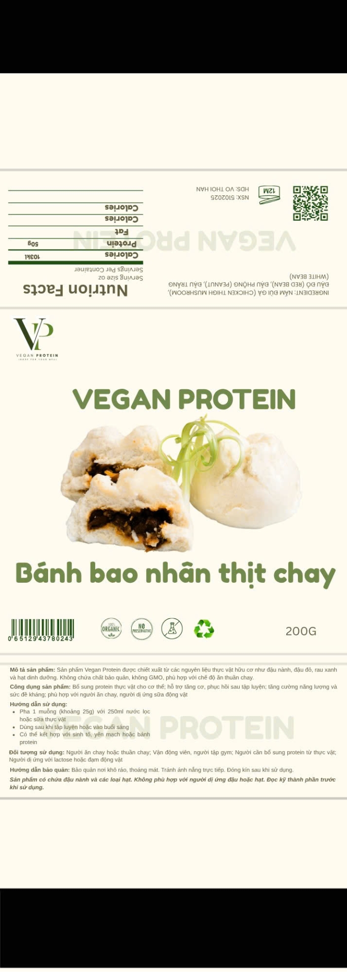 Bánh bao nhân thịt chay